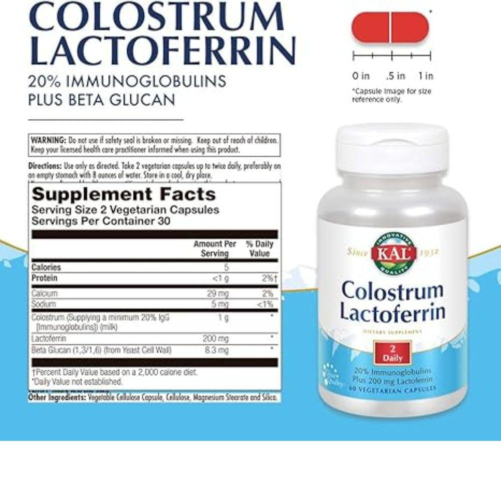 Kal KAL Colostrum Lactoferrin 60 Capsules 