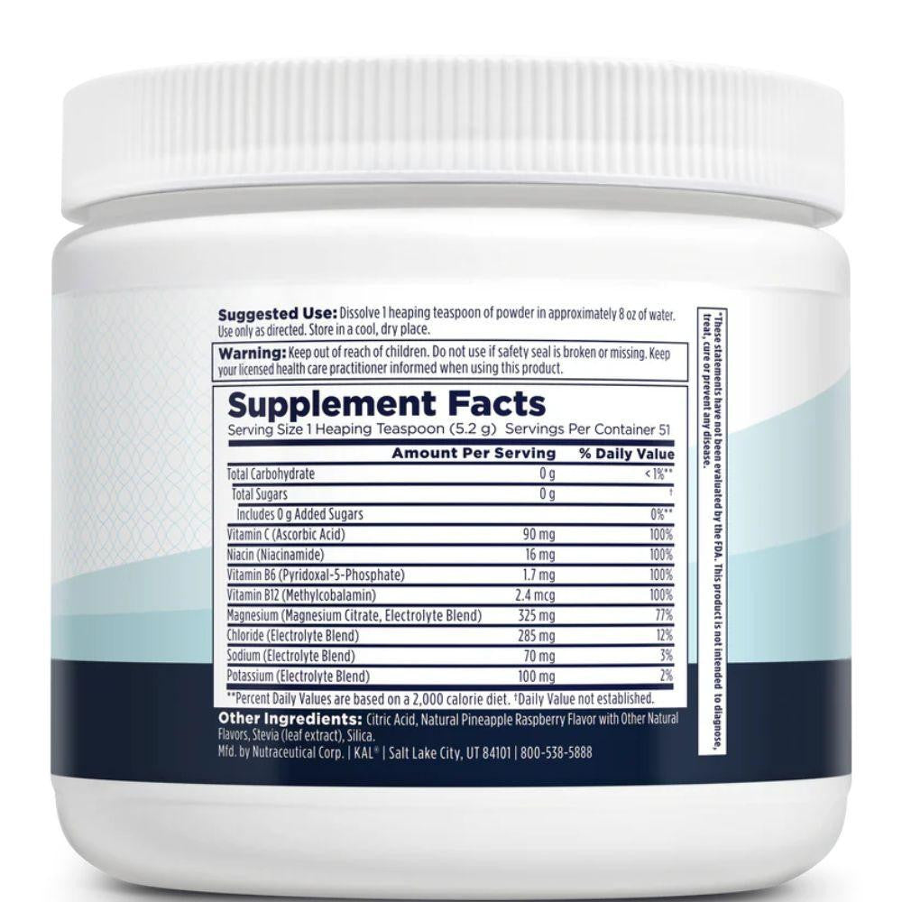 Kal KAL Hydro Magnesium Powder Tropical Fruit Punch 51 Servings 