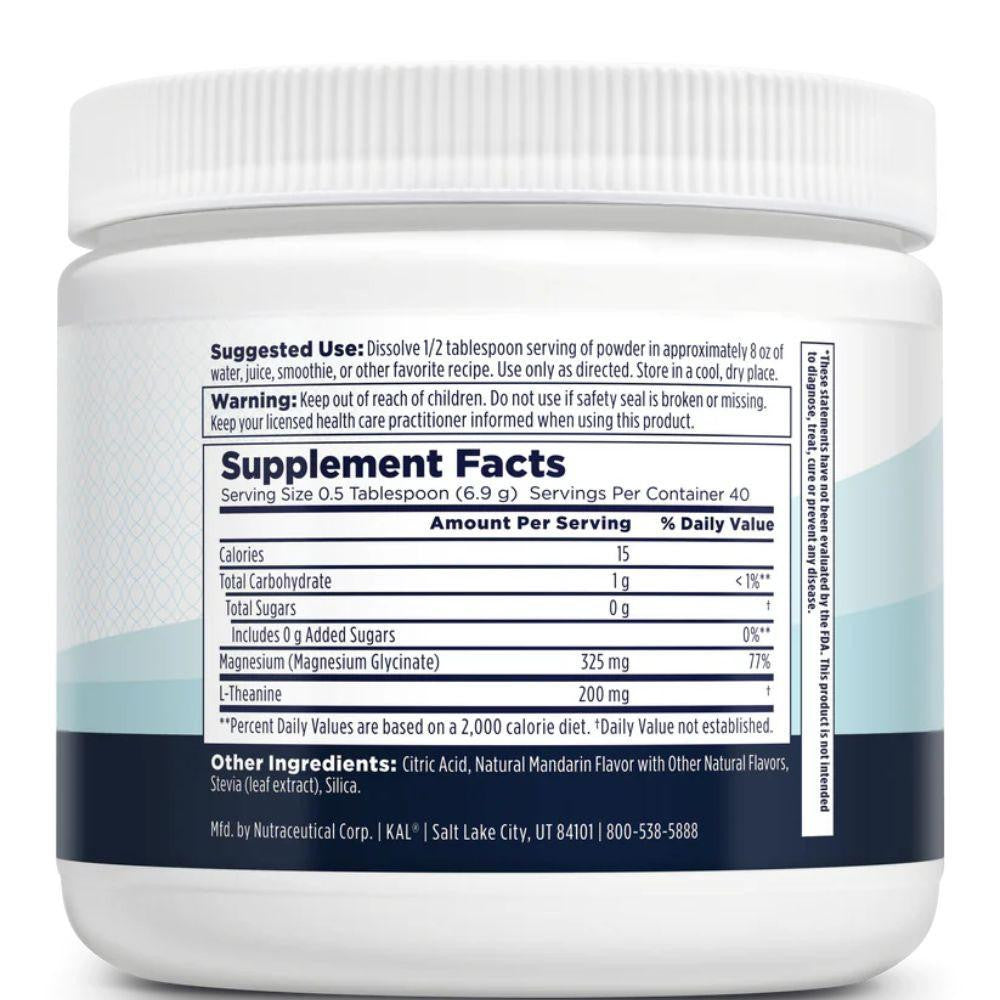 Kal KAL Mood Magnesium Glycinate Powder Mandarin 40 Servings 