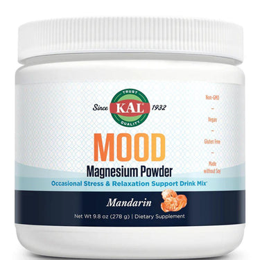 Kal KAL Mood Magnesium Glycinate Powder Mandarin 40 Servings 