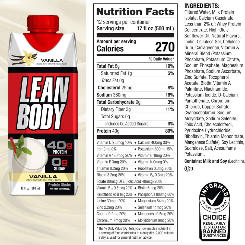 Labrada Lean Body RTD 12-17 oz Drinks