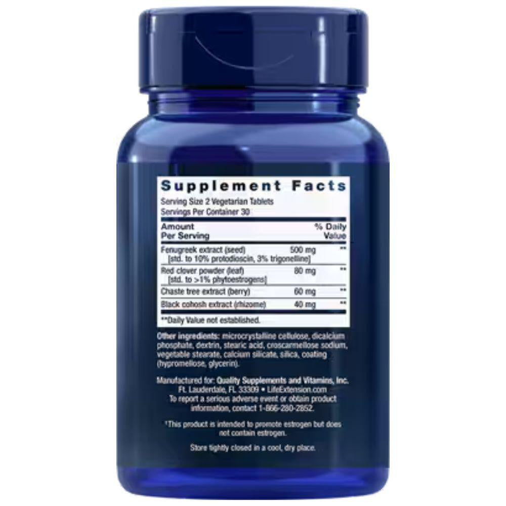  Life Extension Women's Health Estrogen Balance Elite 60 Vegetarian Tablets 