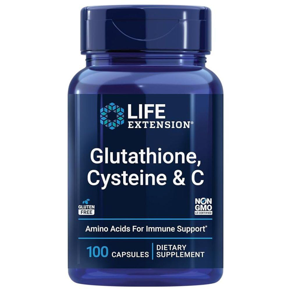 Life Extension Glutathione, Cysteine & C 100 Capsules – Best Price Nutrition
