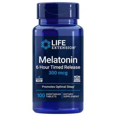  Life Extension Melatonin 6 Hour Time Release 300mcg 100ct 