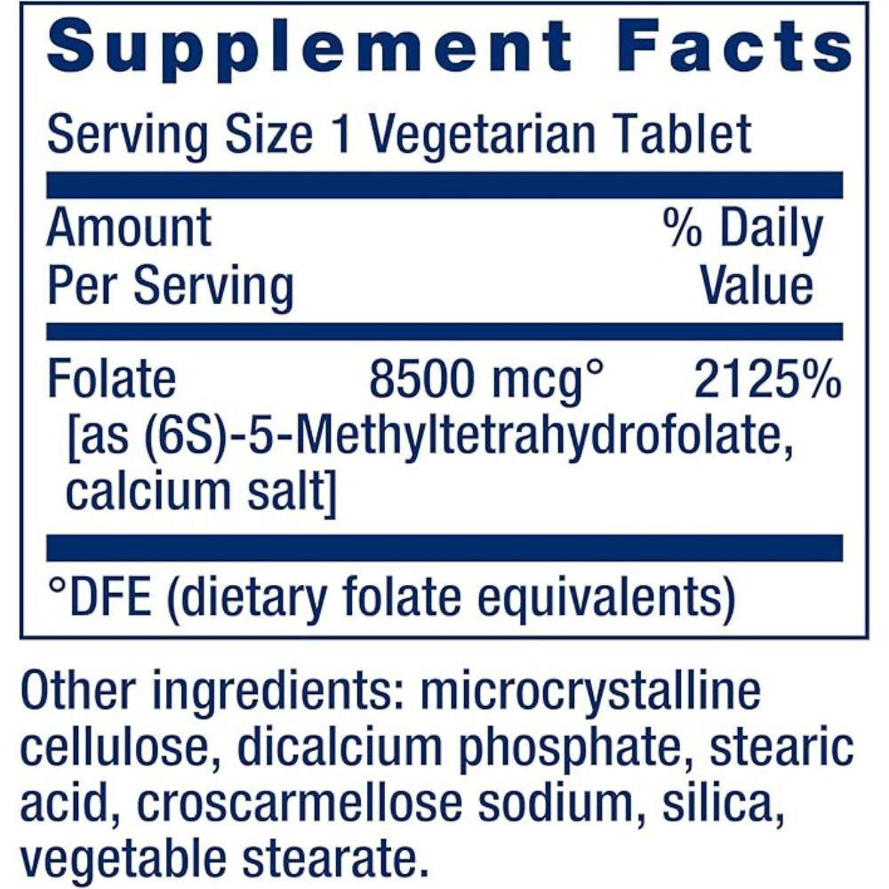  Life Extension High Potency Optimized Folate 8500mcg DFE 30ct 