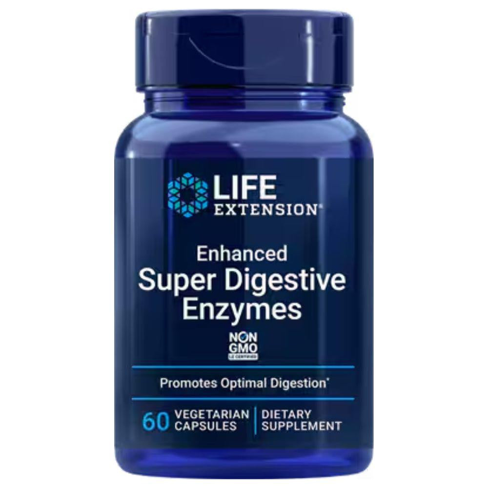  Life Extension Enhanced Super Digestive Enzymes 60 Capsules 