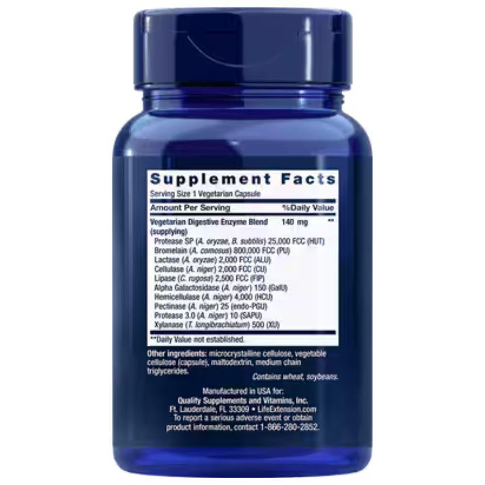  Life Extension Enhanced Super Digestive Enzymes 60 Capsules 