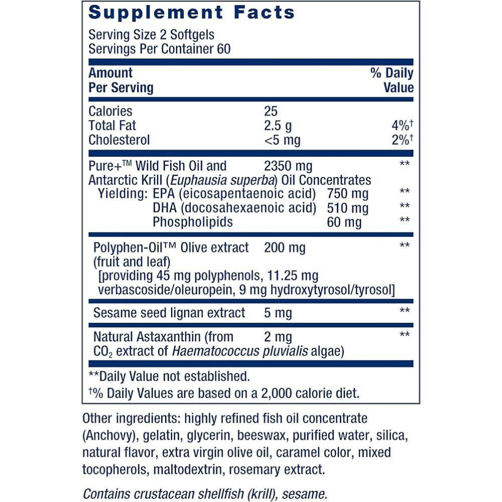  Life Extension Super Omega-3 Plus 120 Softgels 