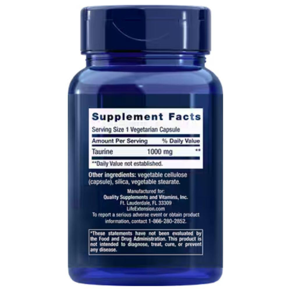  Life Extension Taurine 1000mg 90 Caps 