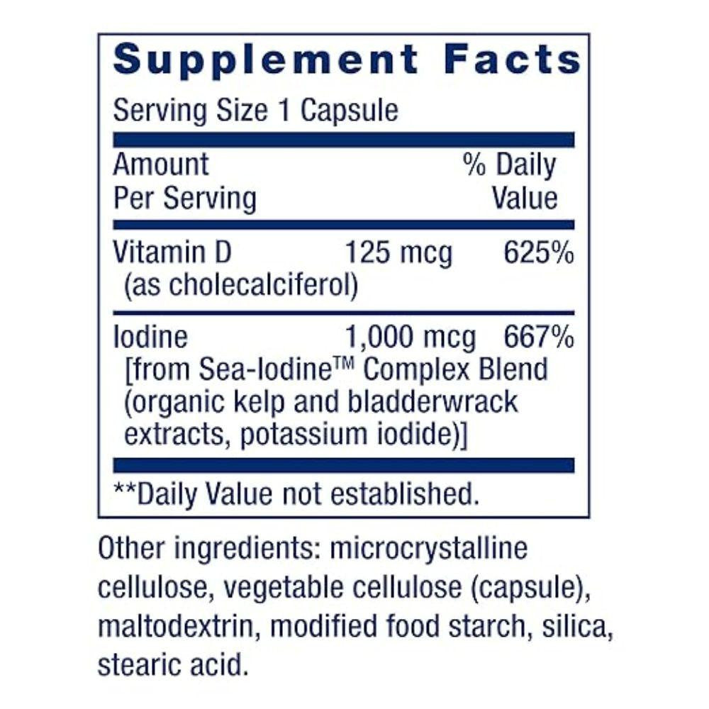  Life Extension Vitamin D-3 5000IU 60 Caps 