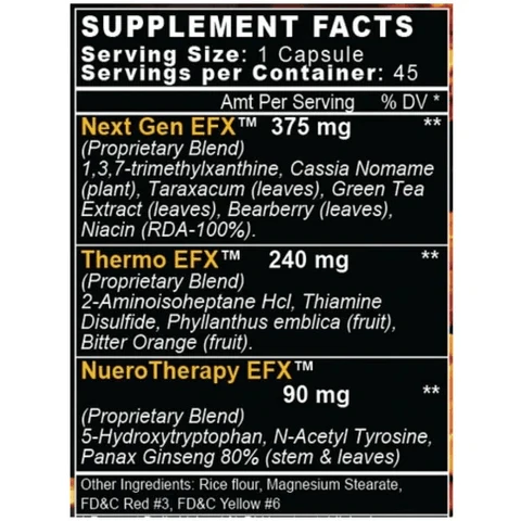 Formutech LEAN EFX 45 Capsules