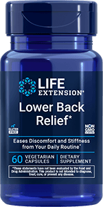  CLEARANCE: Life Extension Lower Back Relief 60ct EXP 04/2026 