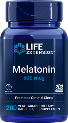CLEARANCE: Life Extension Melatonin 500mcg 200ct EXP 07/2026