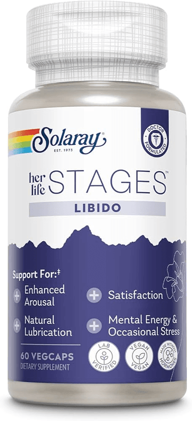  CLEARANCE: Solaray Her Stages Libido 60ct EXP 10/2025 