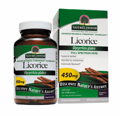  CLEARANCE: Natures Answer Licorice 450mg 90ct EXP 03/2026 