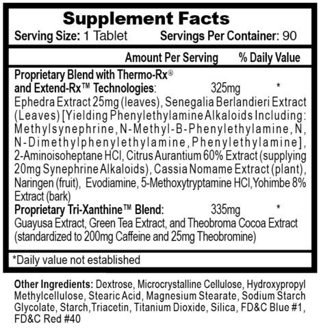  Hi-Tech Pharmaceuticals Lipodrene Hardcore 90 Tabs 