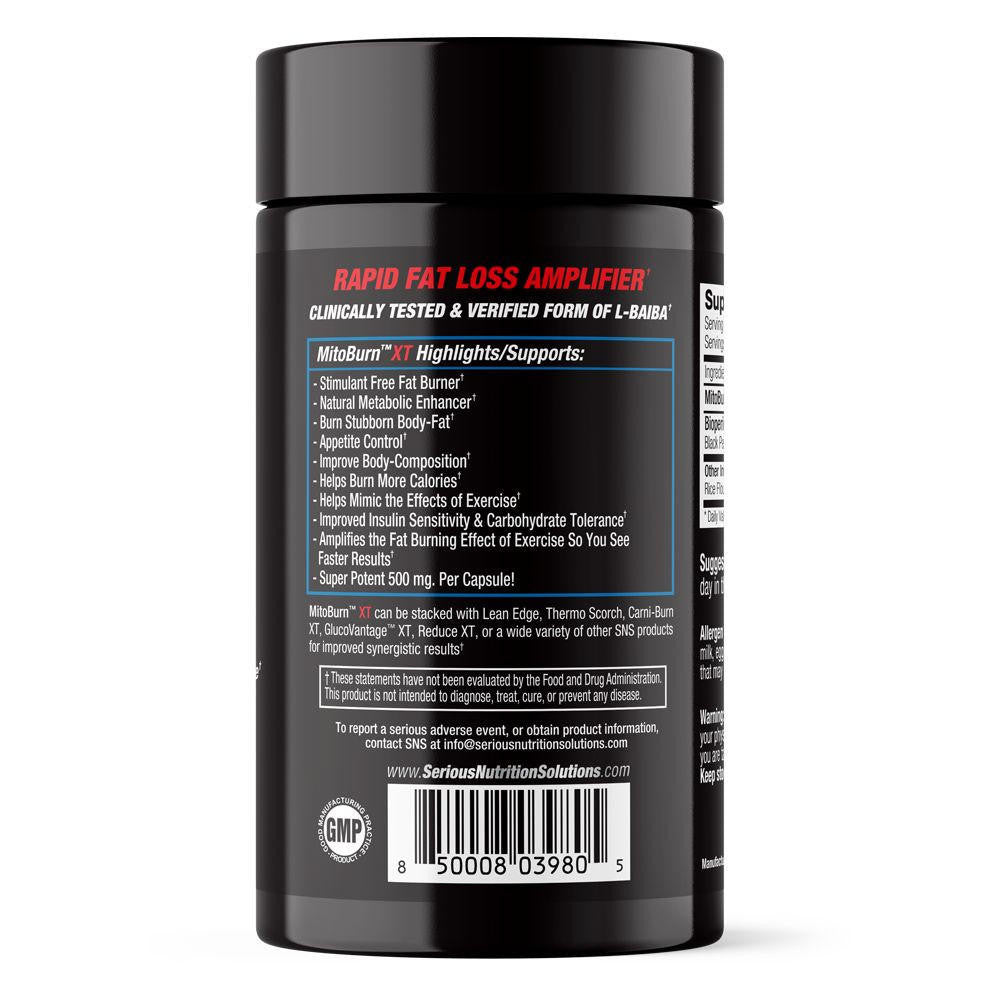  Serious Nutrition Solutions MitoBurn XT 60 Veg Caps 