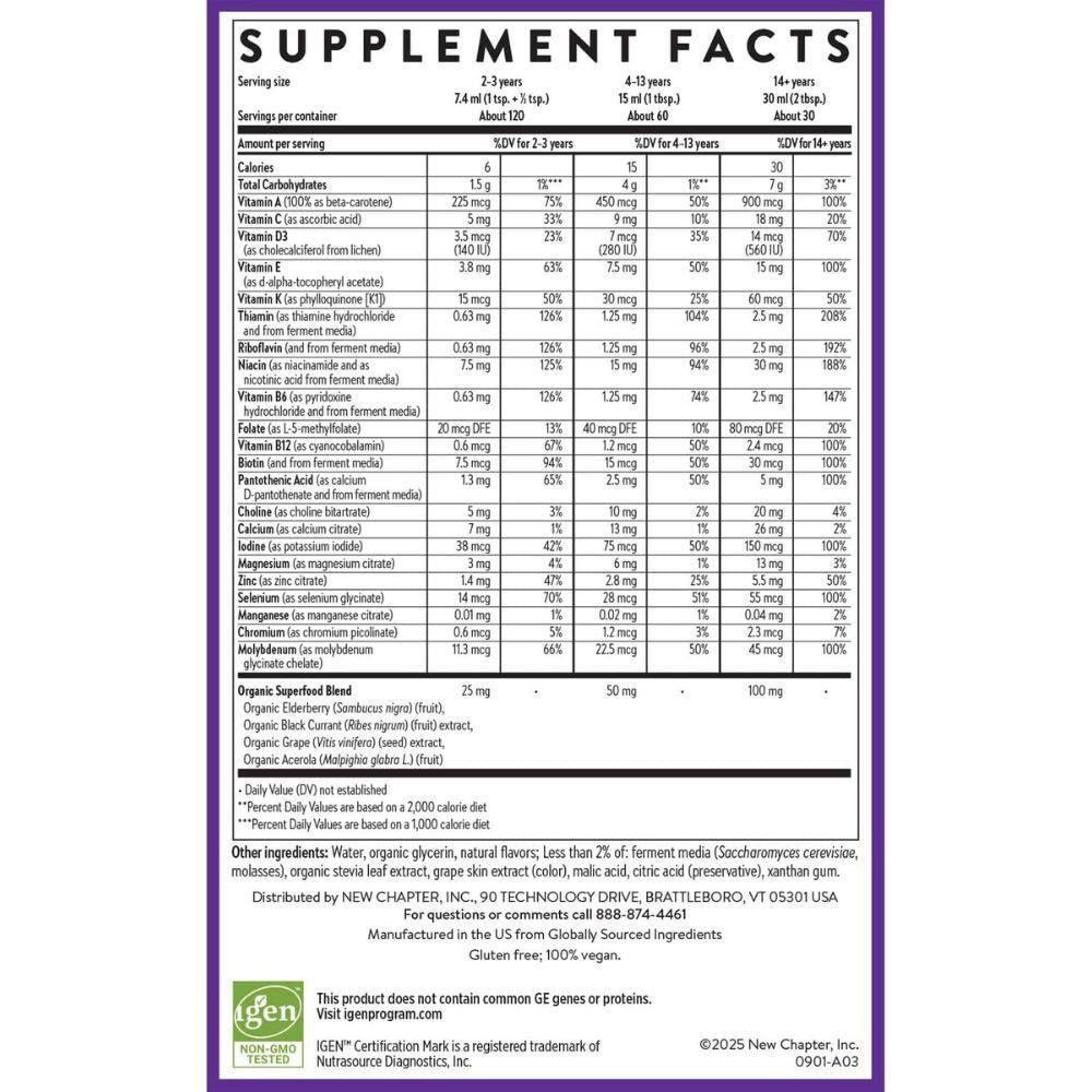  New Chapter Liquid Multivitamin 30oz 