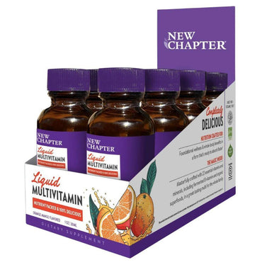  New Chapter Liquid Multivitamin 8 Count Box 