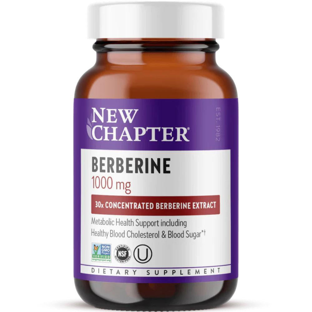  New Chapter Berberine 1000mg 60 Tablets 