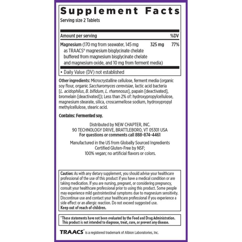  New Chapter Magnesium Complex 180 Tablets 