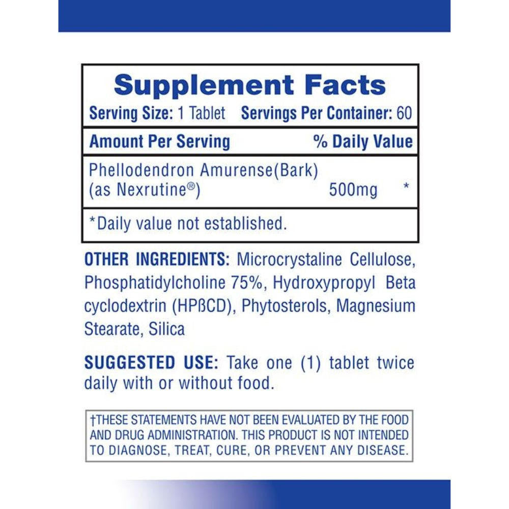  Hi-Tech Pharmaceuticals Nexrutine 60 Tablets 