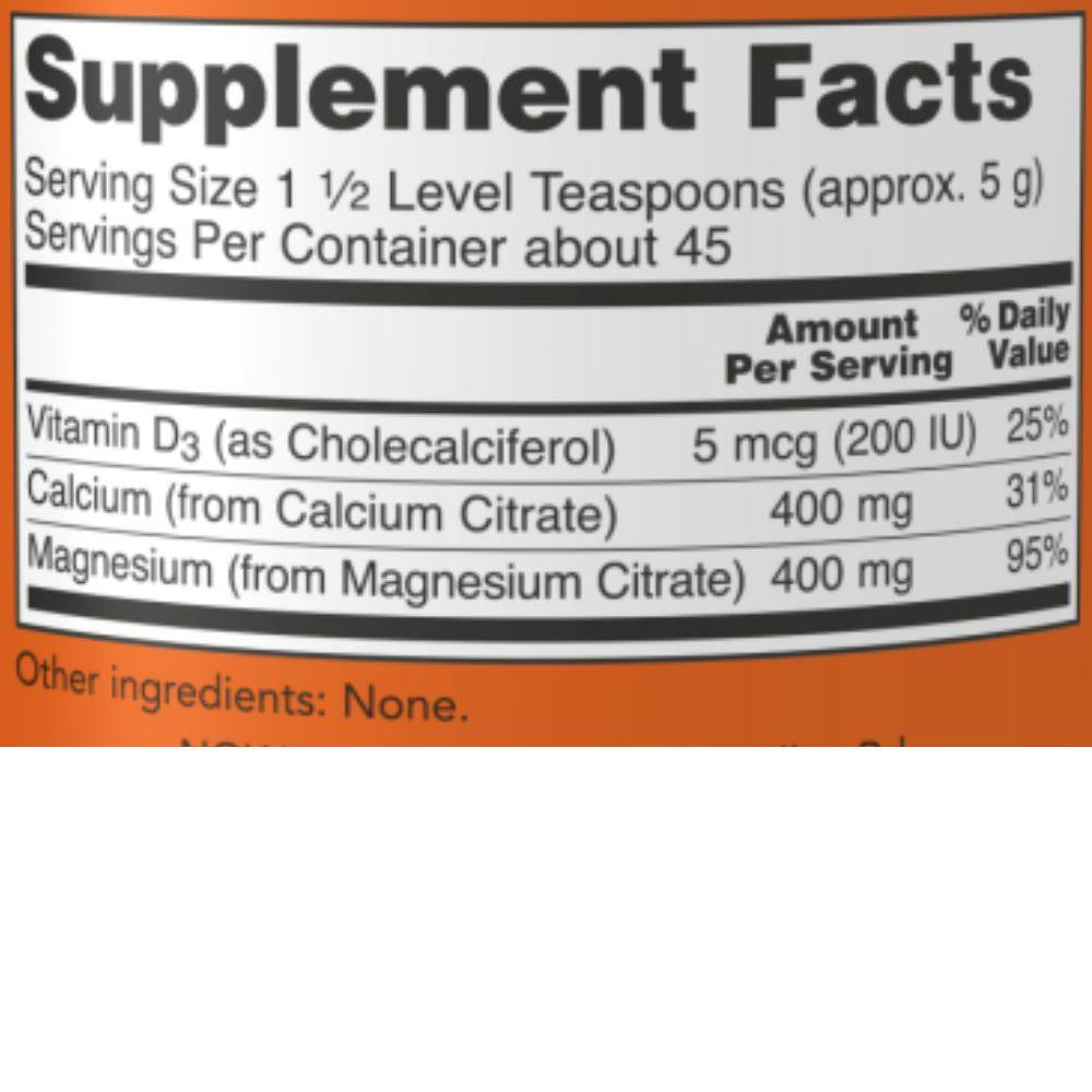  Now Foods Cal/Mag Citrate Powder 8 Oz 