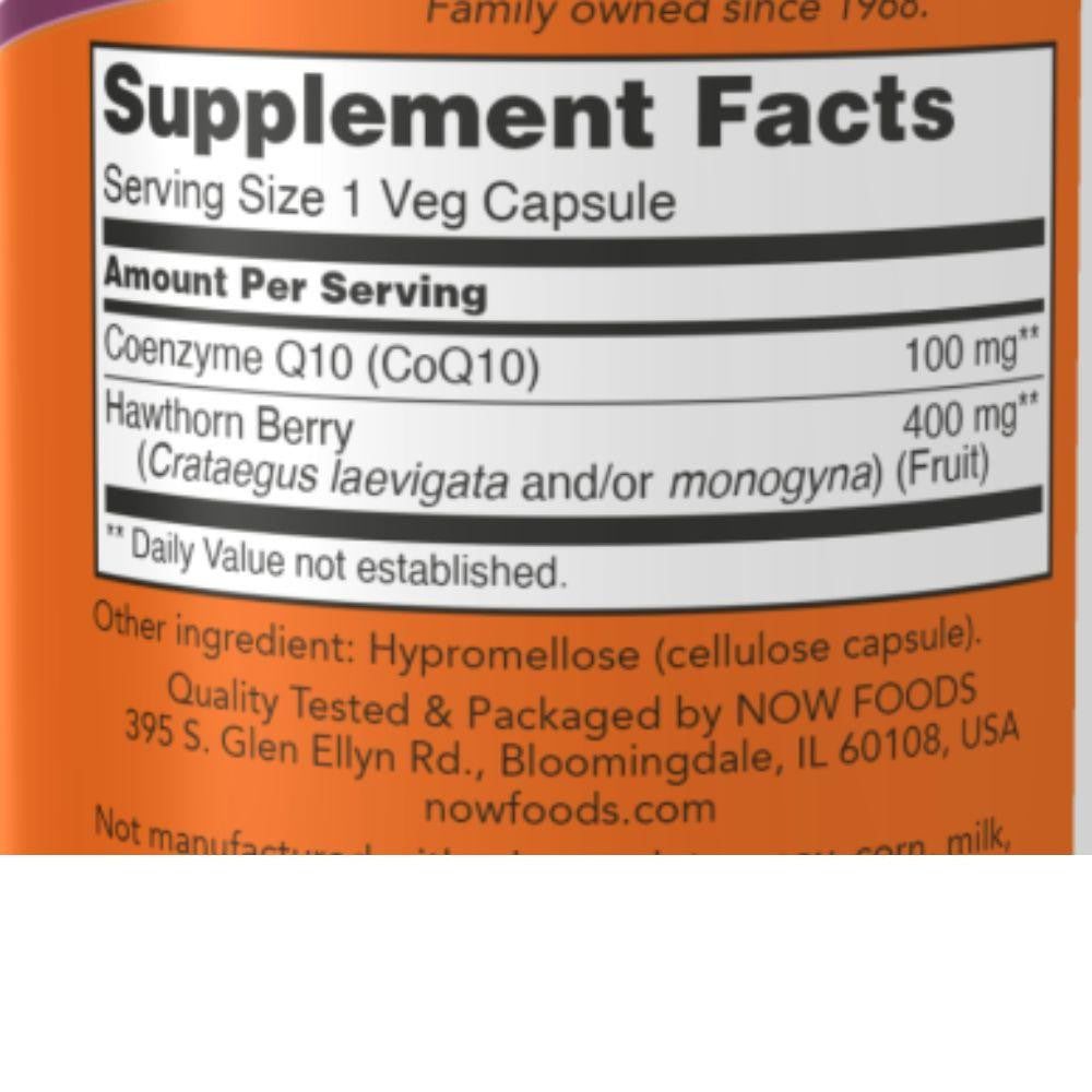  Now Foods CoQ10 100 Mg 30 Vegetable Capsules 