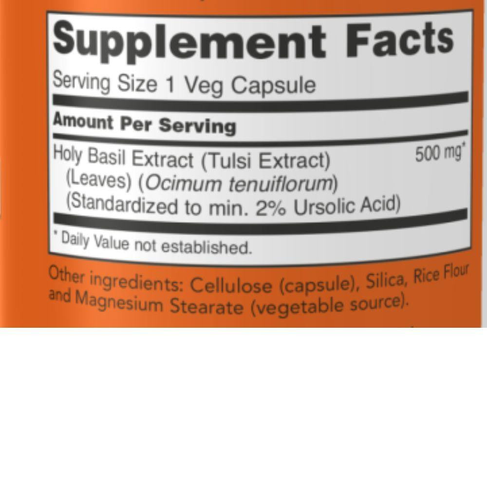  Now Foods Holy Basil Extract 90 Vegetable Capsules 