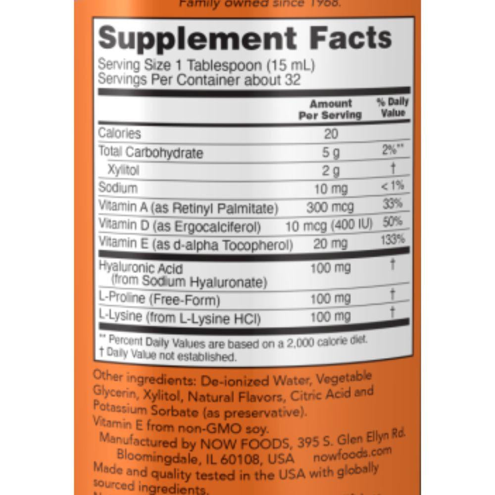  Now Foods Liquid Hyaluronic Acid 16 Fl Oz 