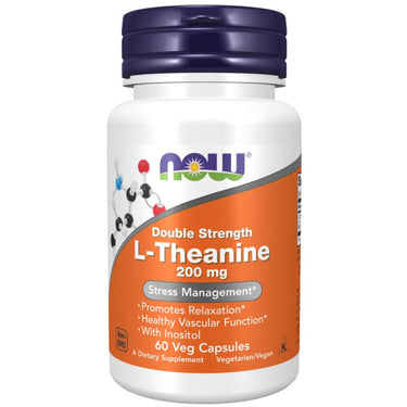  Now Foods L-Theanine 200mg 120 Capsules 
