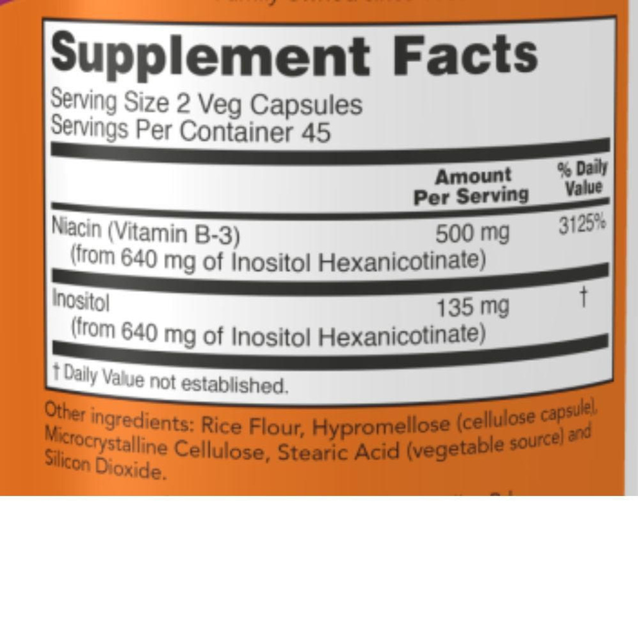  Now Foods Niacin Flush Free 250 Mg 90 Capsules 