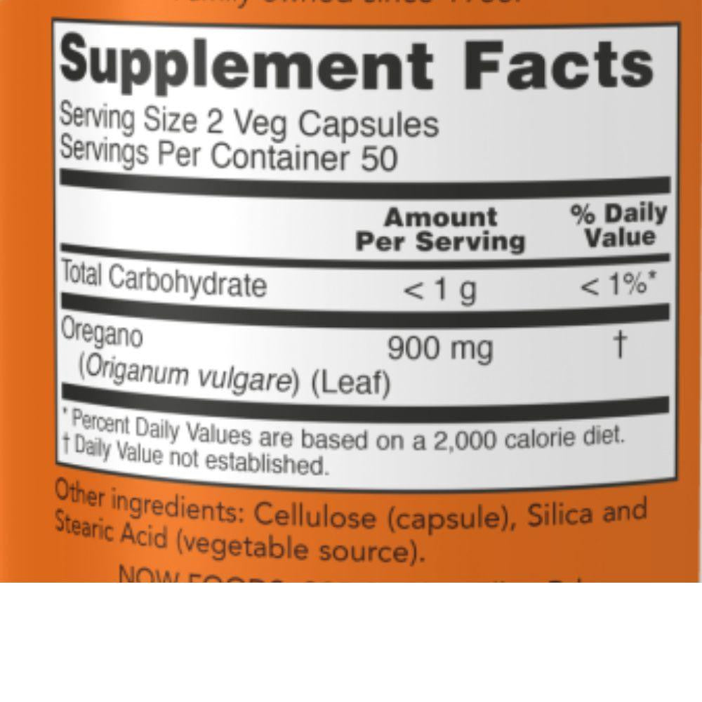  Now Foods Oregano 450 Mg 100 Capsules 