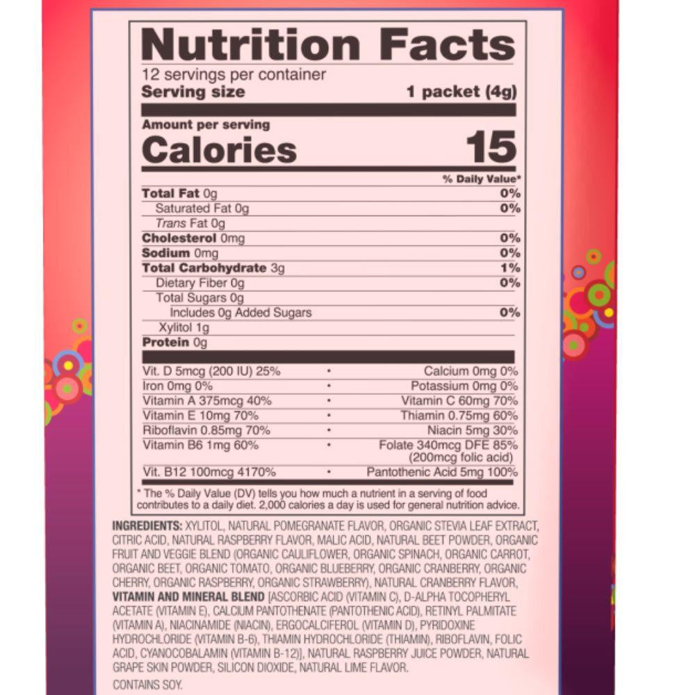  Now Foods Pomegranate Berry Slender Sticks 12 Pack 