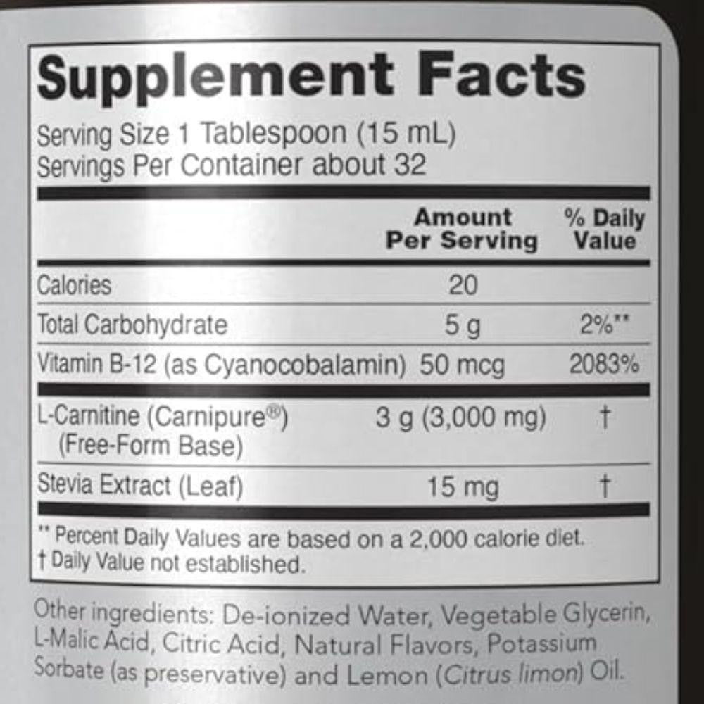  Now Foods Triple Strength L-Carnitine 16 fl oz 