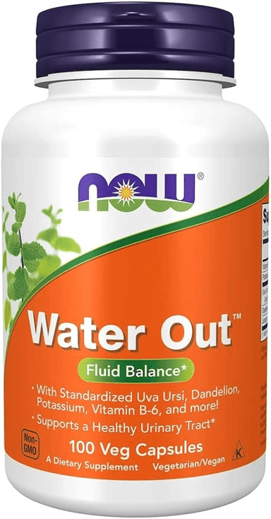 CLEARANCE: Now Foods Water Out 100 Capsules EXP 01/2026 