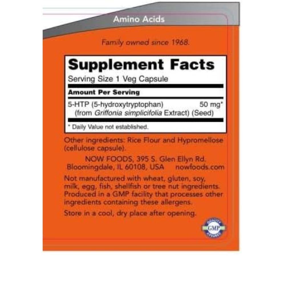  Now Foods 5-HTP 50mg 90 Caps 