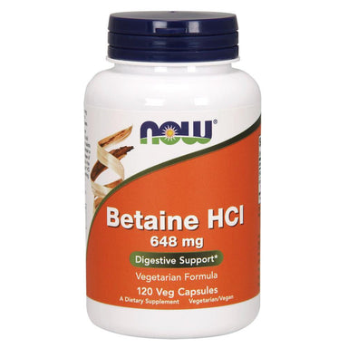  Now Foods Betaine HCL 648mg 120 Capsules 