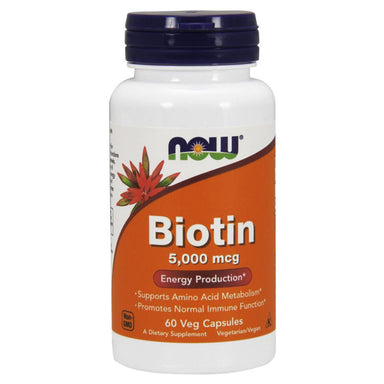  Now Foods Biotin 5000 Mcg 60 Vegetable Capsules 