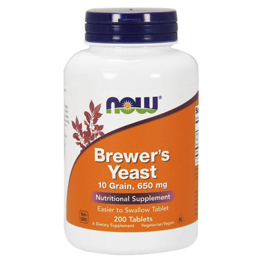  Now Foods Brewers Yeast 10 Grain 200 Tablets 