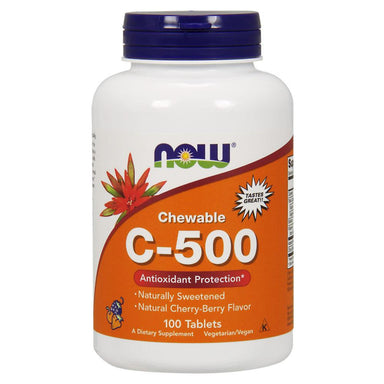  Now Foods C-500 Chewables Cherry 100 Tablets 
