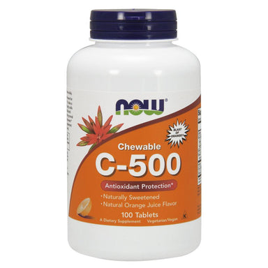  Now Foods C-500 Chewables Orange 100 Tablets 
