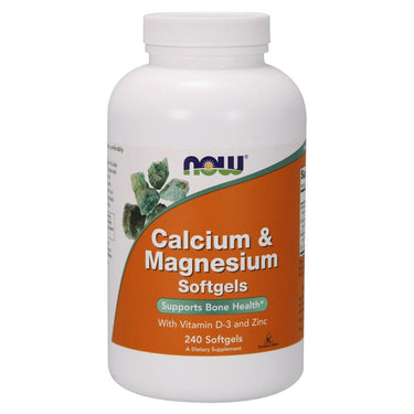  Now Foods Calcium Magnesium 240 Softgels 