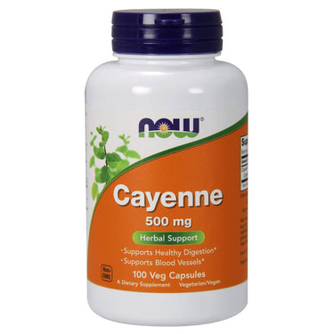 Now Foods Cayenne 500 Mg 100 Capsules