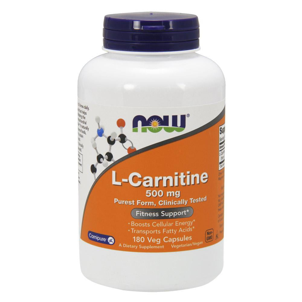  Now Foods Carnitine 500 Mg 180 Vegetable Capsules 