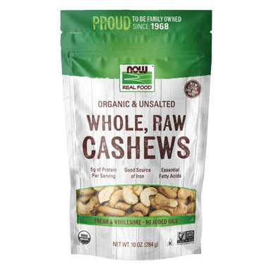  Now Foods Organic Cashews Raw 10 Oz 