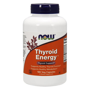  Now Foods Thyroid Energy 180 Vegetable Capsules 