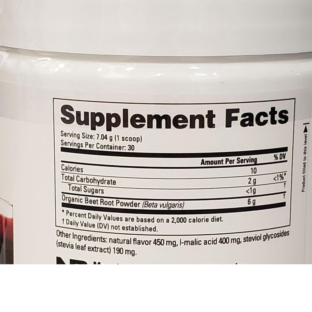 NutraBio Nutrabio Beet Root Powder Mixed Berry 30 Servings 