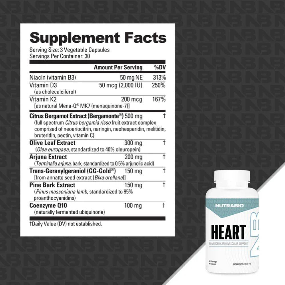 NutraBio Nutrabio Heart 90 Capsules 