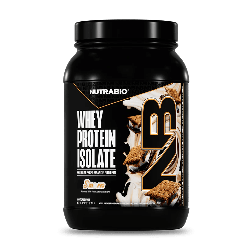  NutraBio 100% Whey Protein Isolate 2lb 